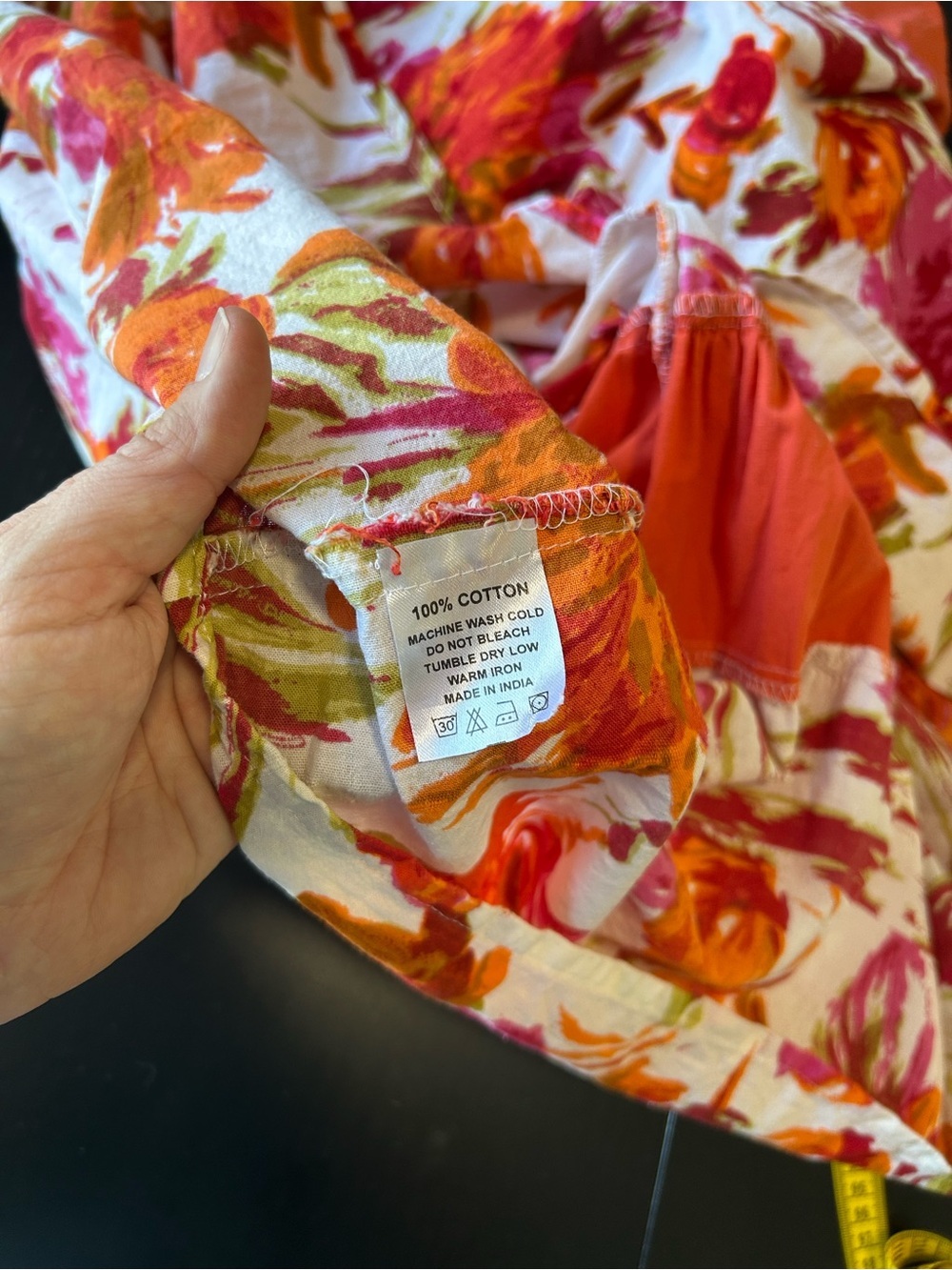 🟢 5 for $25 🟢 100% COTTON Coral Floral Sundress Cottagecore Boho Summer Midi Dre - Picture 8 of 14